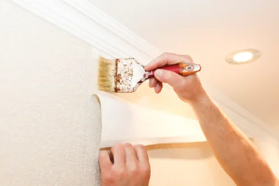 Pose de papier peint à Saulzet — revêtements muraux et toiles de verre